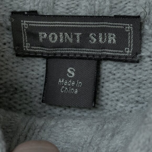 J. Crew Turtleneck Sweater Grey Alpaca Mock Neck Minimal Wool Blend Point Sur - Picture 9 of 11